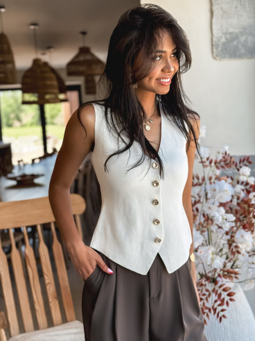Gilet Salyna - Blanc