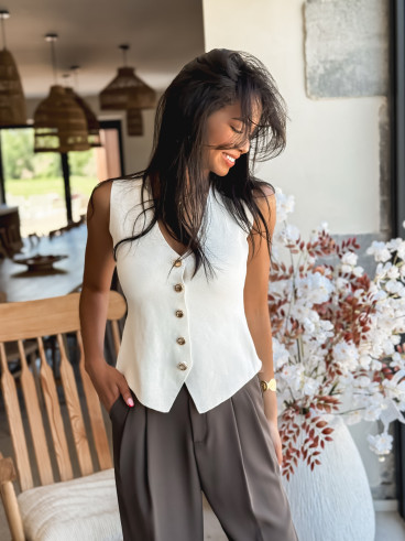 Gilet Salyna - Blanc