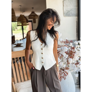 Gilet Salyna - Blanc