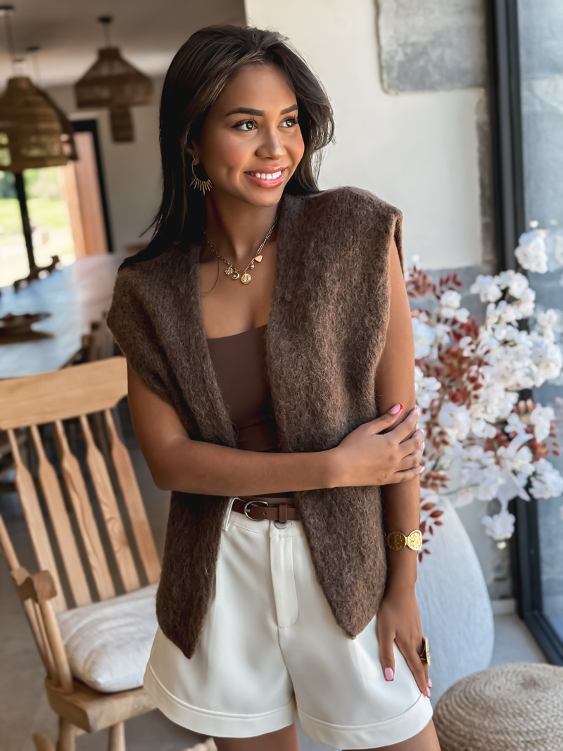 Gilet Milly - Chocolat