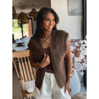 Gilet Milly - Chocolat