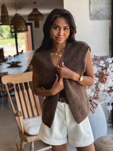 Gilet Milly - Chocolat