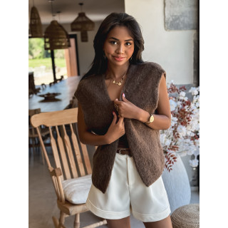 Gilet Milly - Chocolat