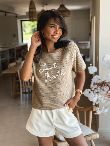 Feelhoo2518 taupe blanc