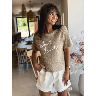 Feelhoo2518 taupe blanc