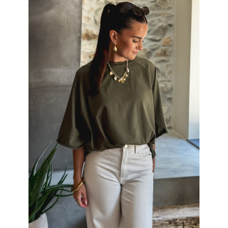 T-shirt oversize Daena - Kaki