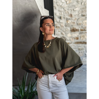 T-shirt oversize Daena - Kaki