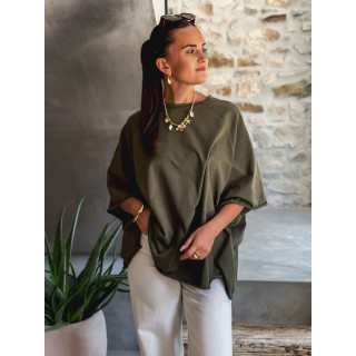 T-shirt oversize Daena - Kaki