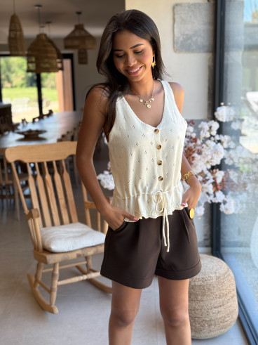 Blouse Kyria - Ecru