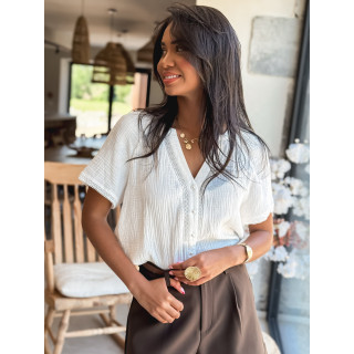 Chemisier Devika - Blanc