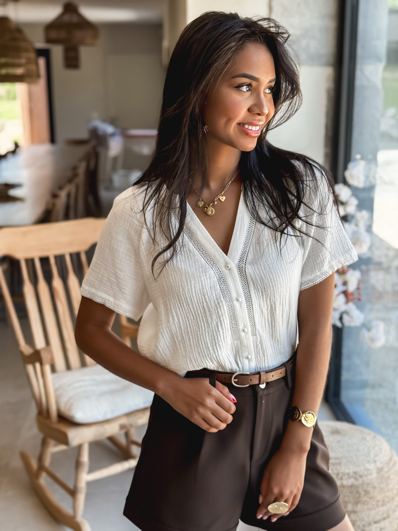 Chemisier Devika - Blanc