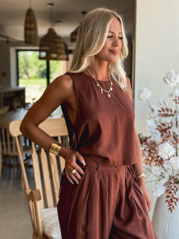 Blouse Sadia - Chocolat