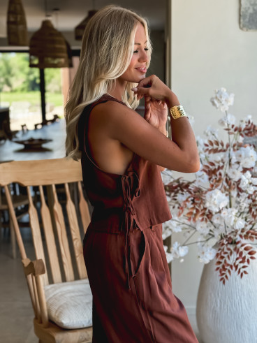 Pantalon Sadia - Chocolat
