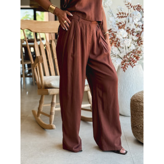 Pantalon Sadia - Chocolat