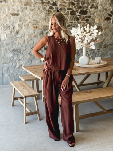 Pantalon Sadia - Chocolat