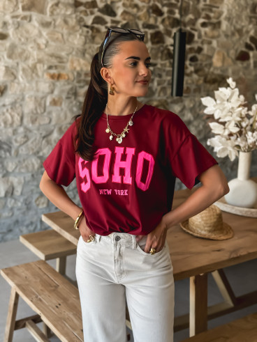 T-shirt Soho - Bordeaux