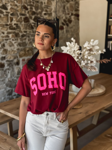 T-shirt Soho - Bordeaux