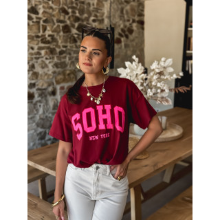 T-shirt Soho - Bordeaux