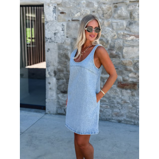 Robe courte en jeans Laurencia - Bleu Clair