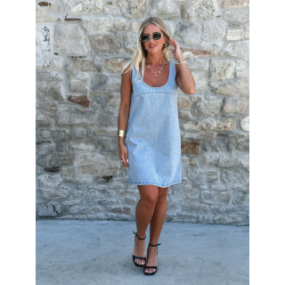 Robe courte en jeans Laurencia - Bleu Clair