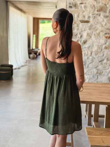 Robe Courte Indira - Kaki