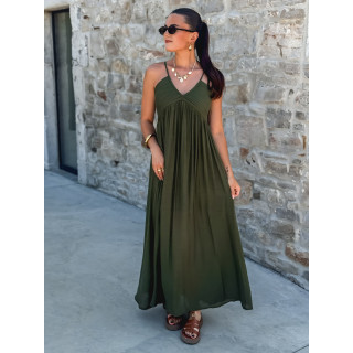Robe Longue Indira - Kaki