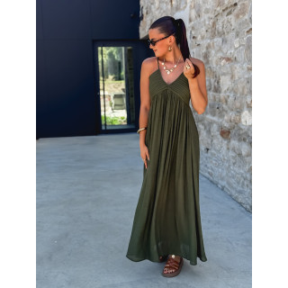 Robe Longue Indira - Kaki
