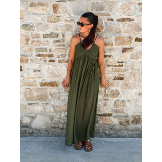 Robe Longue Indira - Kaki