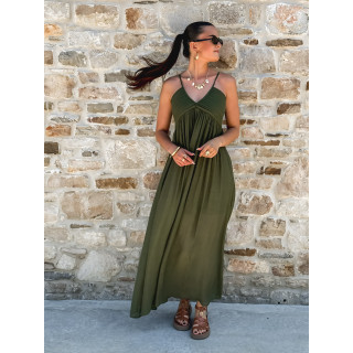 Robe Longue Indira - Kaki