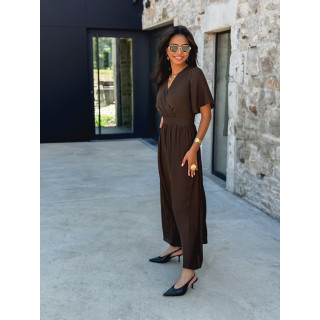Robe longue Zenaida - Chocolat