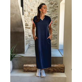 Robe longue Sayana - Bleu marine