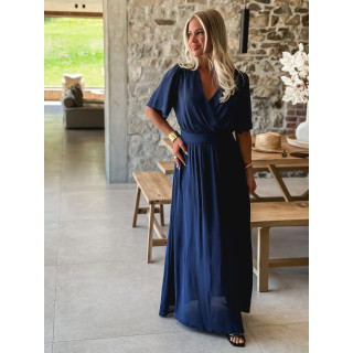 Robe longue Zenaida - Bleu marine