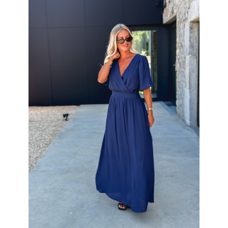 Robe longue Zenaida - Bleu marine