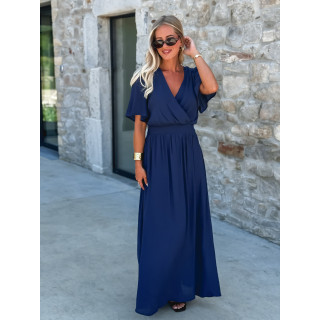 Robe longue Zenaida - Bleu marine