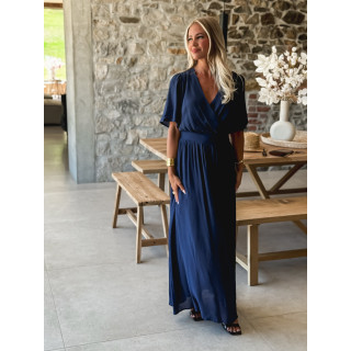 Robe longue Zenaida - Bleu marine