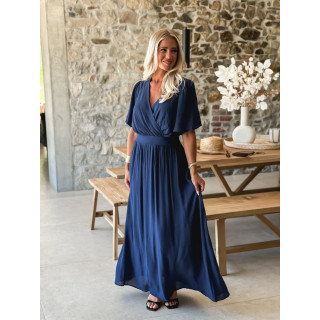 Robe longue Zenaida - Bleu marine