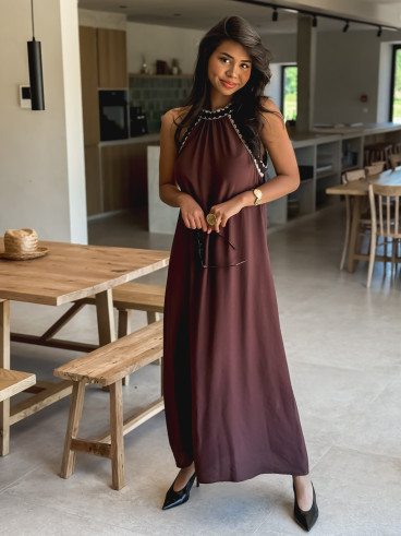 Robe longue Samana - Chocolat