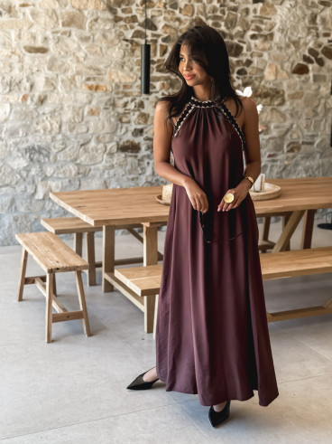 Robe longue Samana - Chocolat