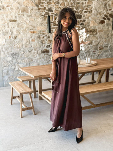 Robe longue Samana - Chocolat