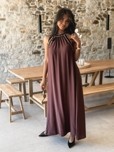 Robe longue Samana - Chocolat