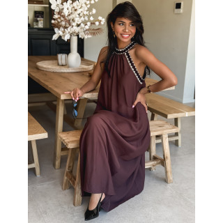 Robe longue Samana - Chocolat