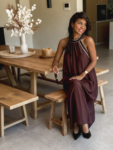 Robe longue Samana - Chocolat