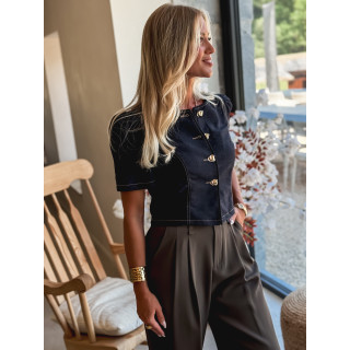 Blouse Mouna - Bleu foncé
