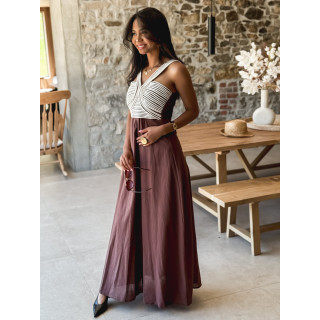 Robe longue Meylin - Chocolat