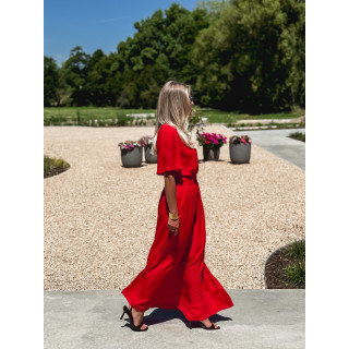 Robe longue Zenaida - Rouge