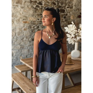 Blouse Malia - Bleu Marine