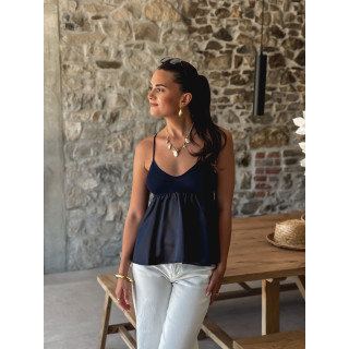 Blouse Malia - Bleu Marine