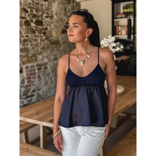 Blouse Malia - Bleu Marine