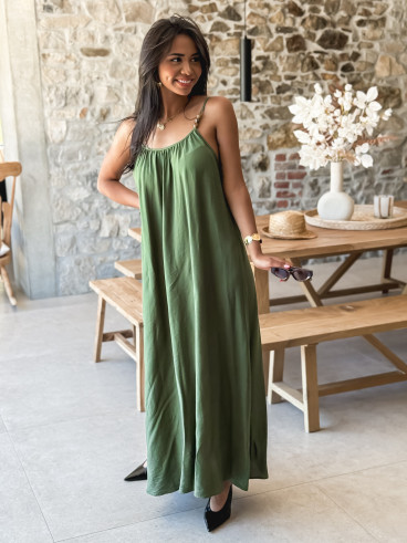 Robe longue Venetta - Kaki
