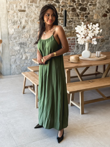 Robe longue Venetta - Kaki